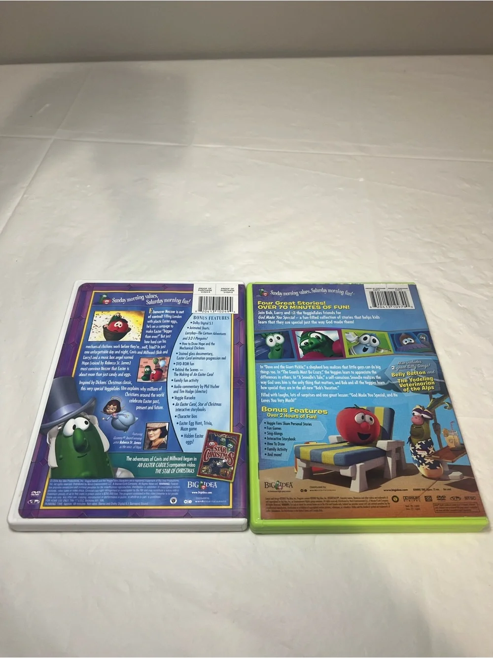 VeggieTales DVD Lot - An Easter Carol & God Made You Special